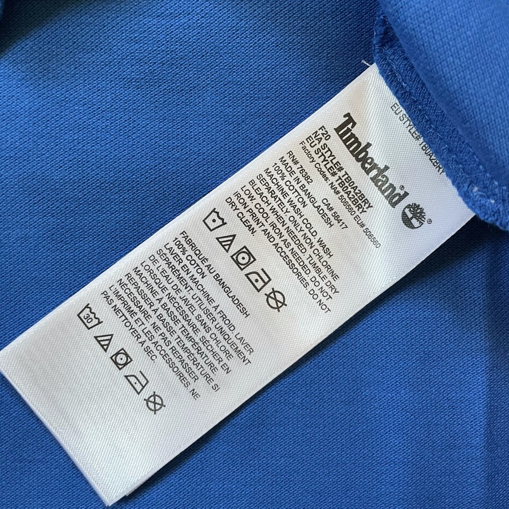 Timberland Men’s Blue Polo Shirt - Picture 4 of 5